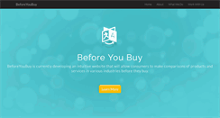 Desktop Screenshot of beforeyoubuy.com